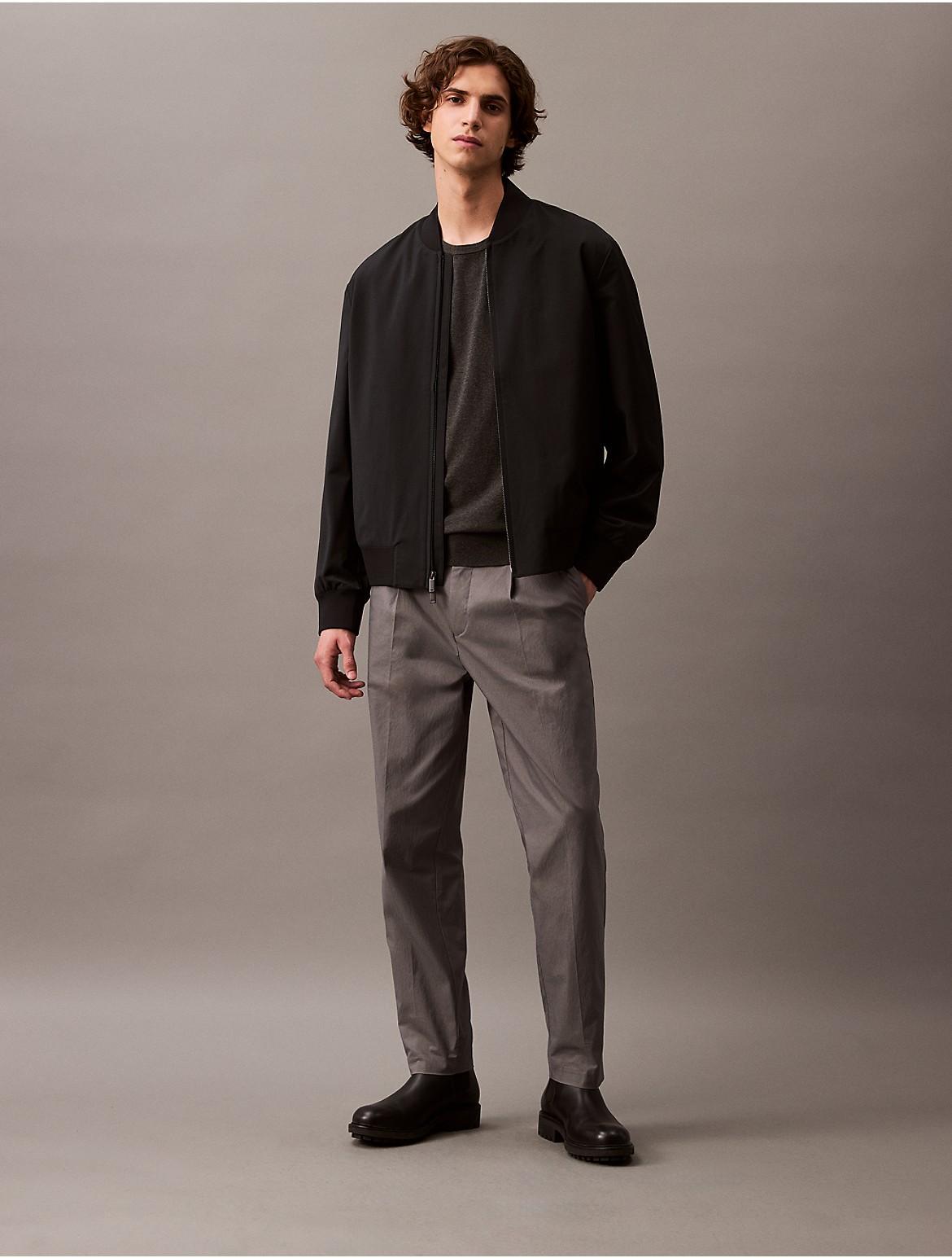 Calvin Klein Men's Tech Knit Crewneck Sweater T-Shirt - Black - L Product Image