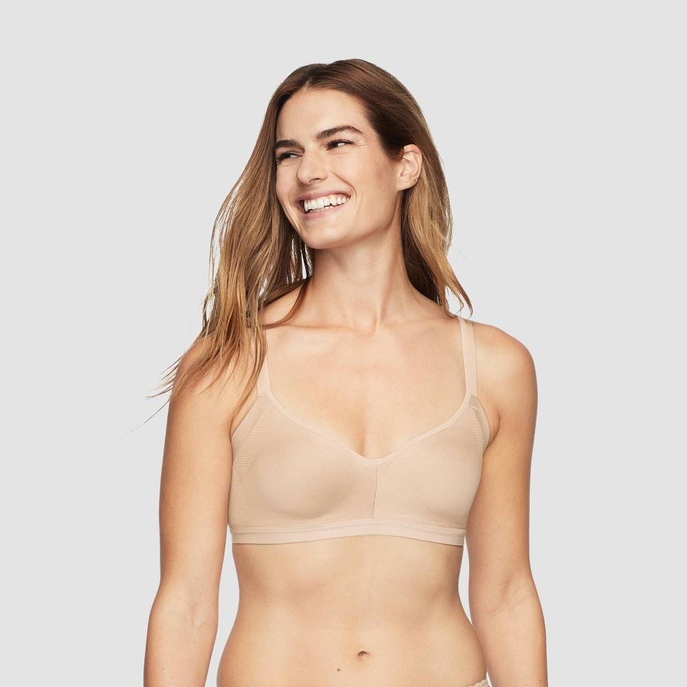 Simply Perfect by Warners Womens Underarm Smoothing Seamless Wireless Bra - Butterscotch Product Image
