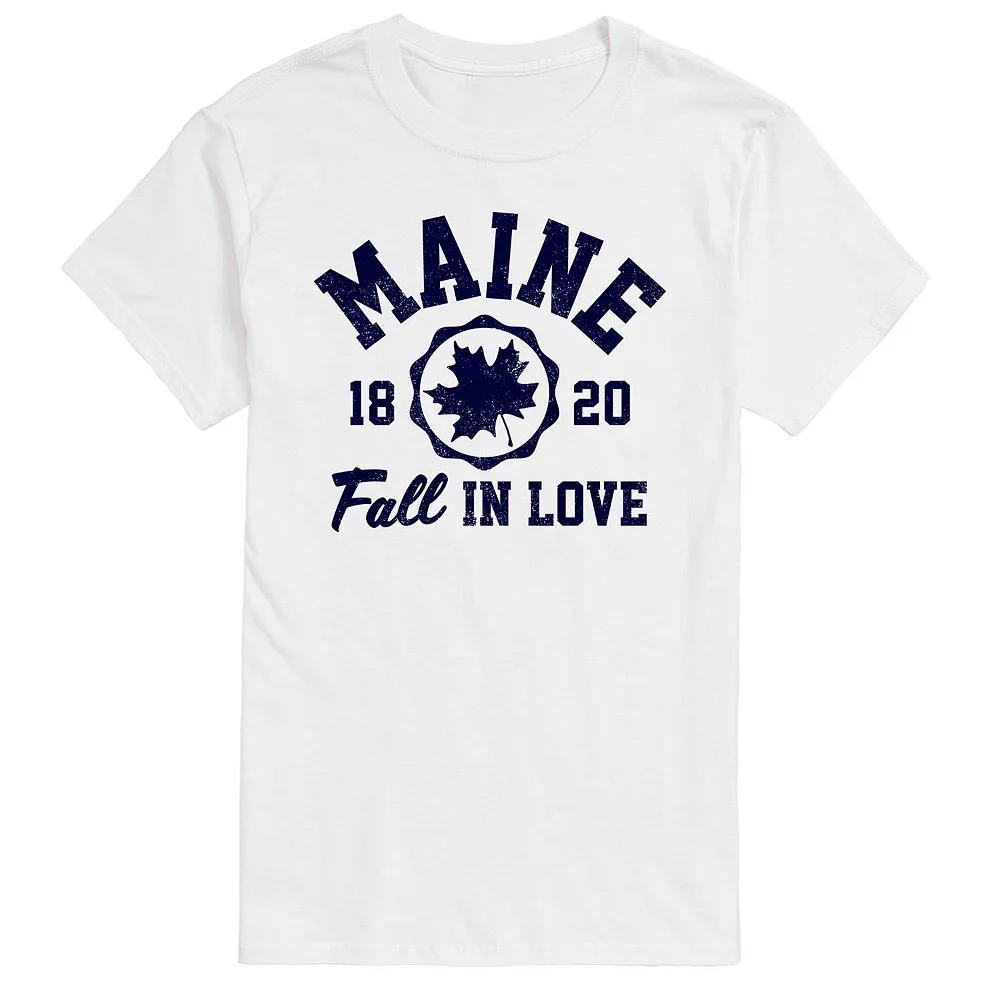 Big & Tall Maine Fall In Love Graphic Tee., Mens Product Image