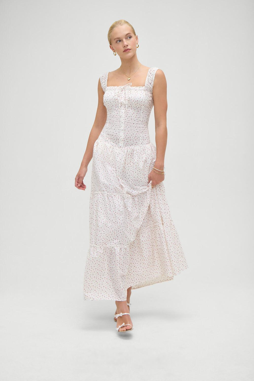 Christabelle Floral Ruffle Maxi Dress - Tea Party Product Image