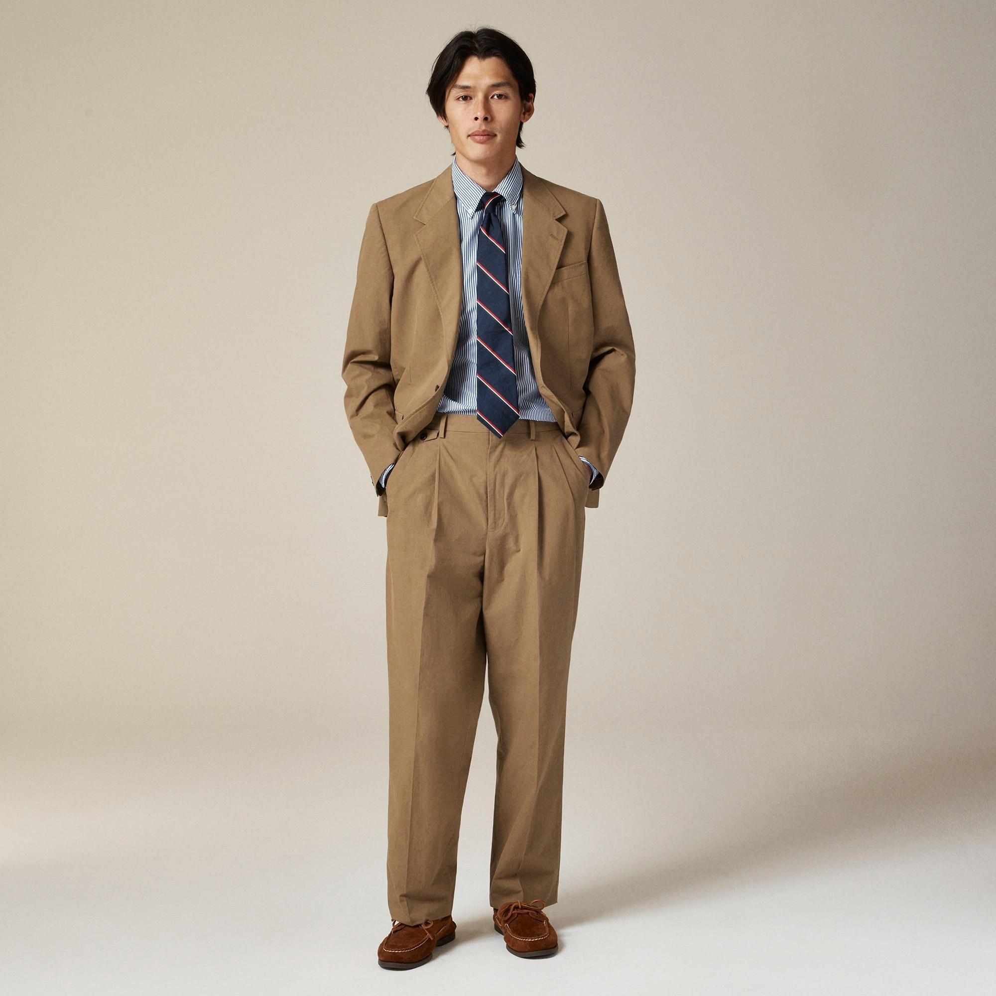 Relaxed-fit suit jacket in cotton poplin Product Image