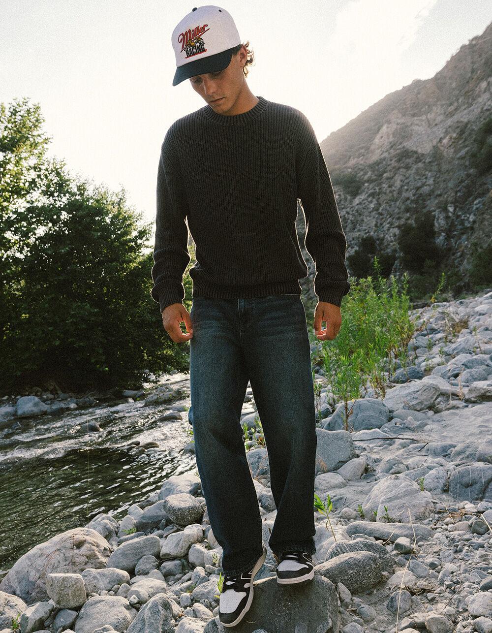 RSQ Mens Loose Fit Jeans - Dark Wash Product Image