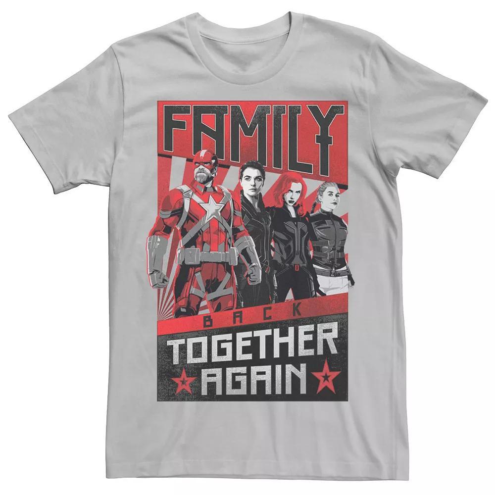 Men's Marvel Black Widow Movie Together Again Tee, Size: XL, Silver Product Image