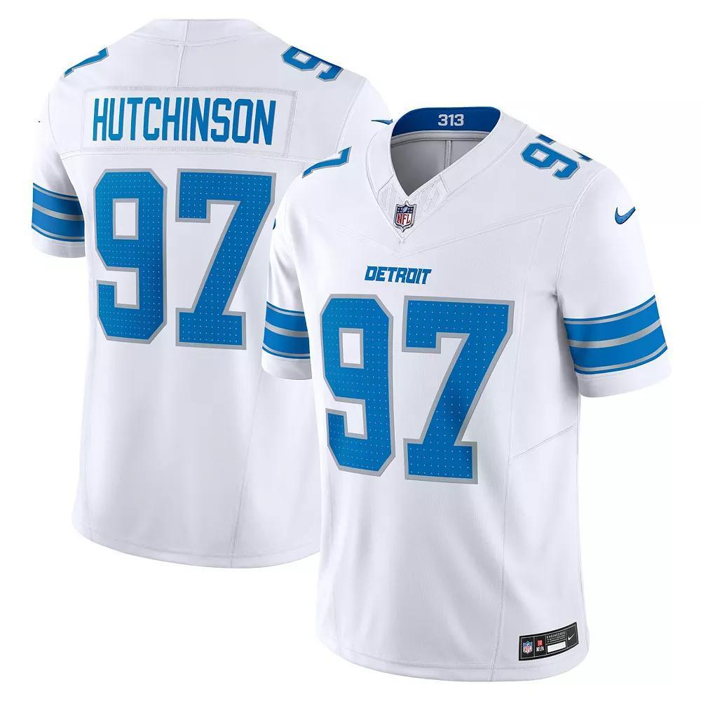 Men's Nike Aidan Hutchinson White Detroit Lions Vapor F.U.S.E. Limited Jersey, Size: Medium Product Image