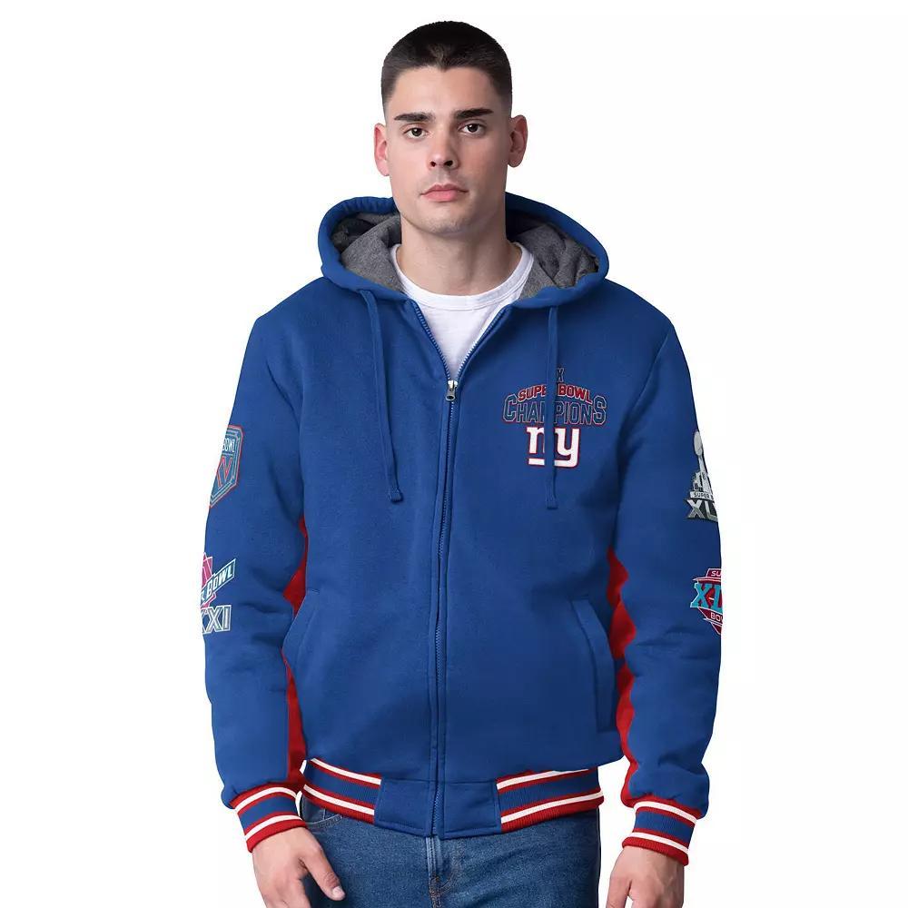 Men's G-III Extreme Royal New York Giants No Huddle Commemorative Full-Zip Hoodie Jacket, Size: XL, Blue Product Image