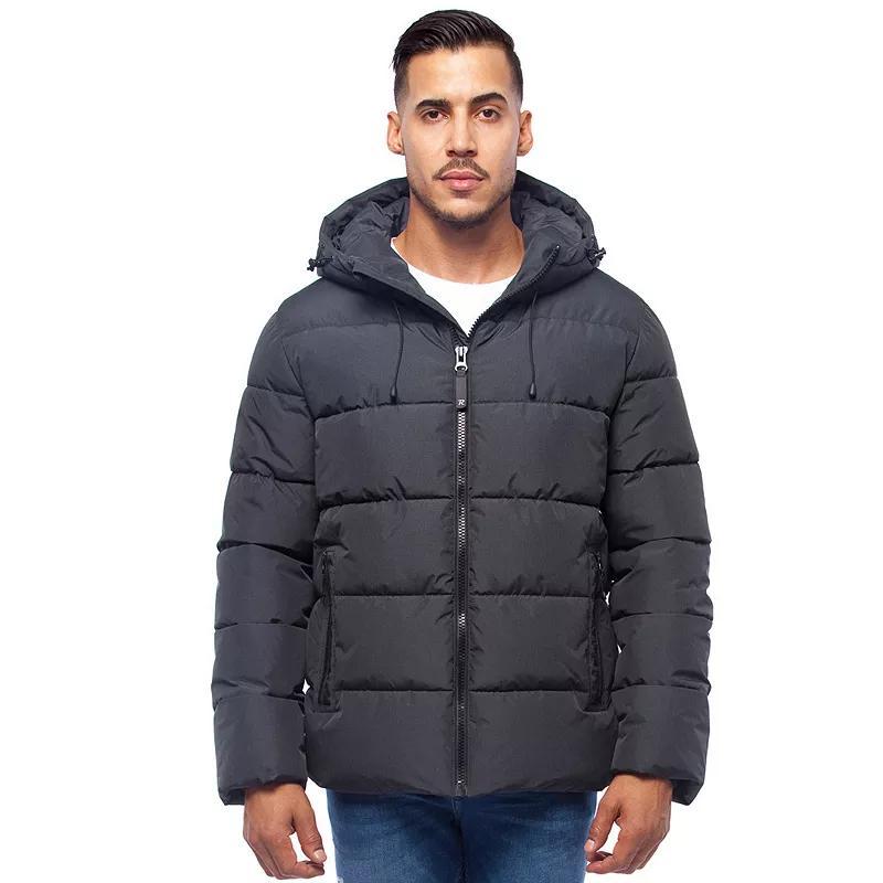 Men's Rokka&Rolla Thermal Heat Puffer Jacket, Size: Large, Blue Product Image