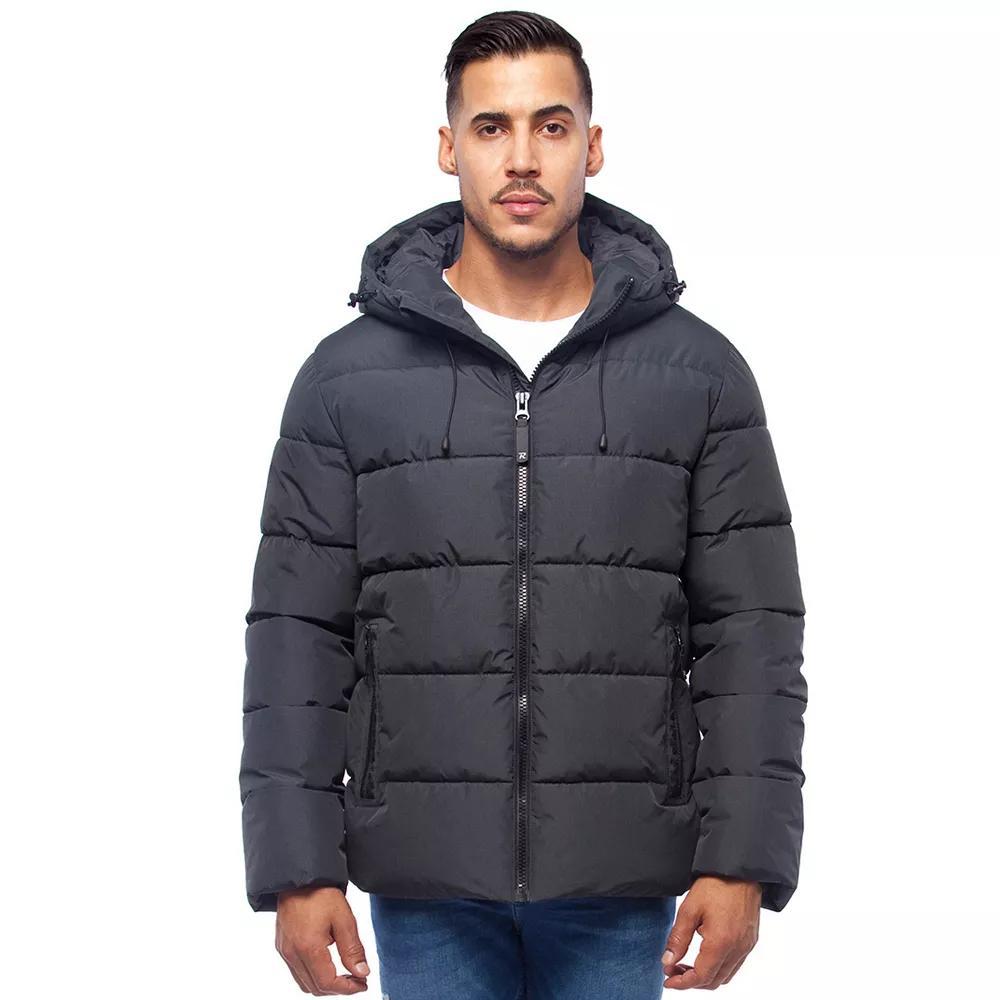 Men's Rokka&Rolla Thermal Heat Puffer Jacket, Size: Large, Blue Product Image