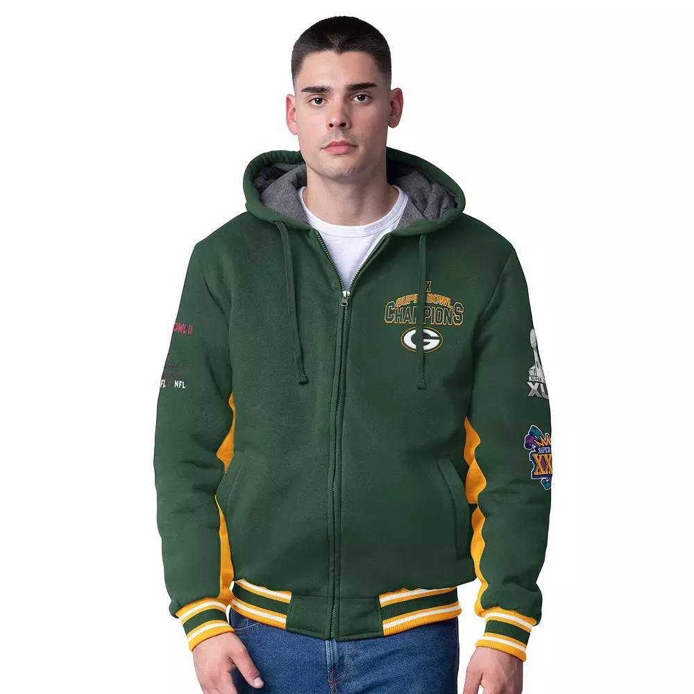 Men's G-III Extreme Green Green Bay Packers No Huddle Commemorative Full-Zip Hoodie Jacket, Size: Medium Product Image
