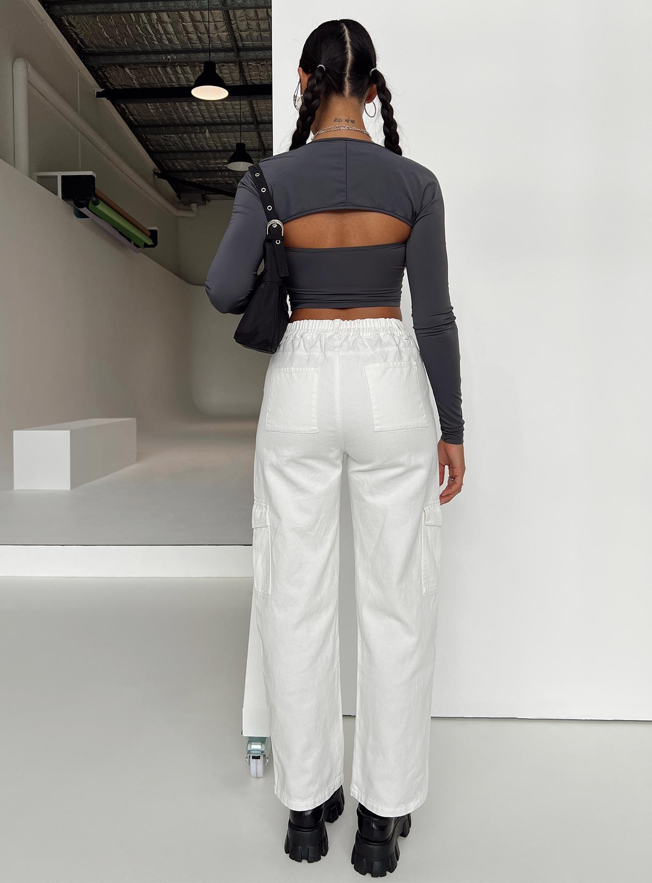 Pawley Cargo Pants White Product Image