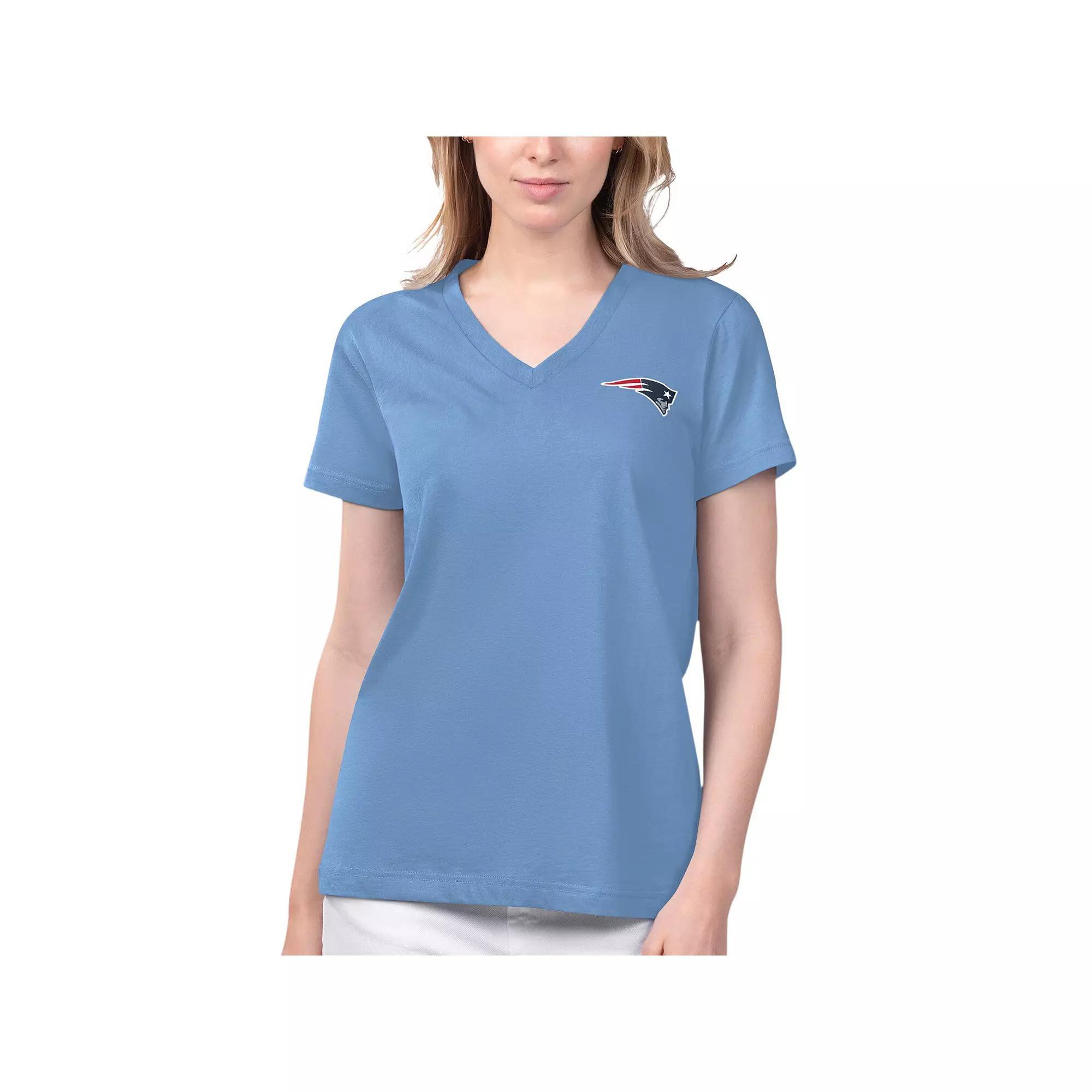 Women's Margaritaville Blue Buffalo Bills Game Time V-Neck T-Shirt, Size: Small Product Image
