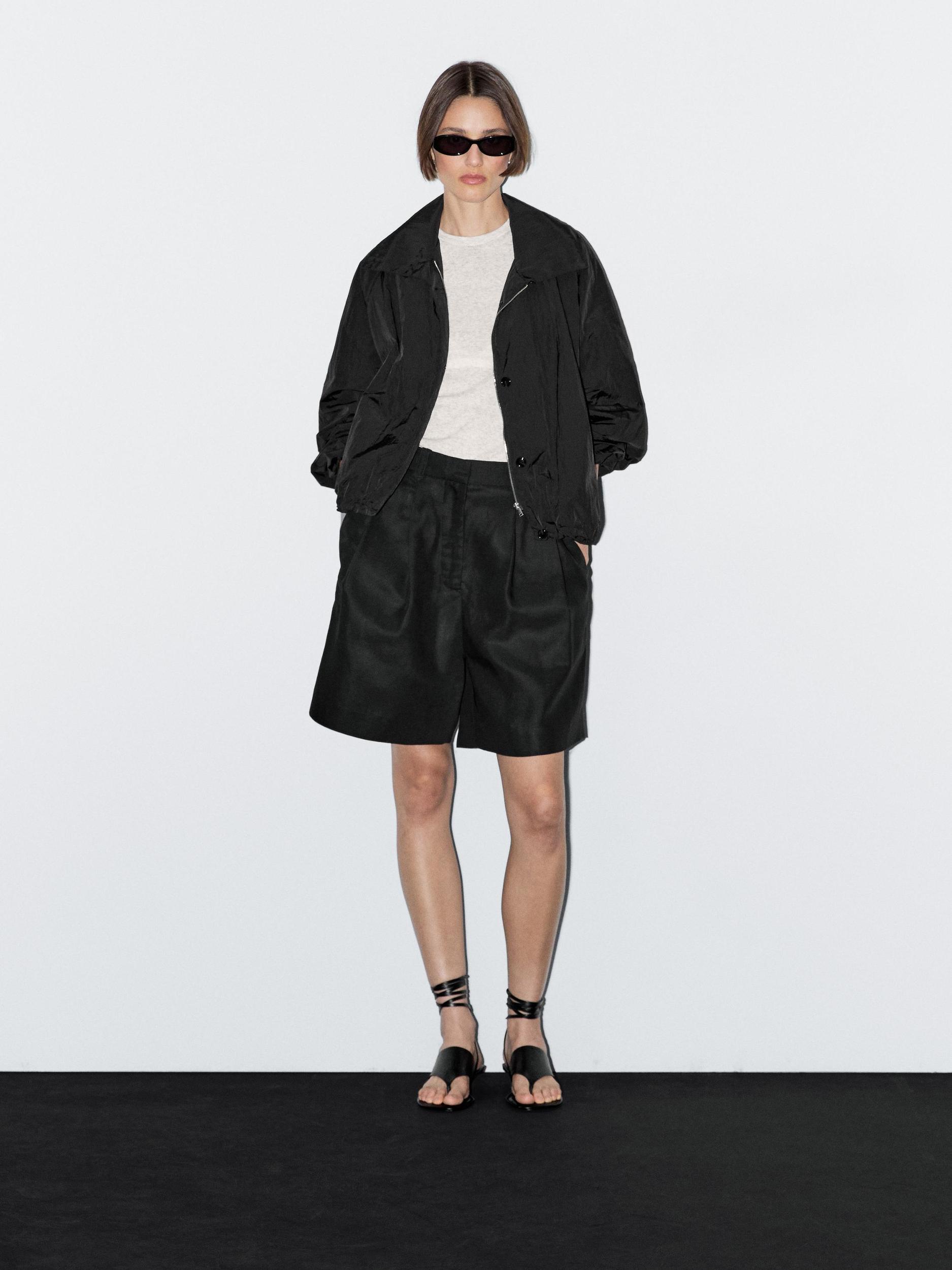 High neck bomber puff jacket Product Image
