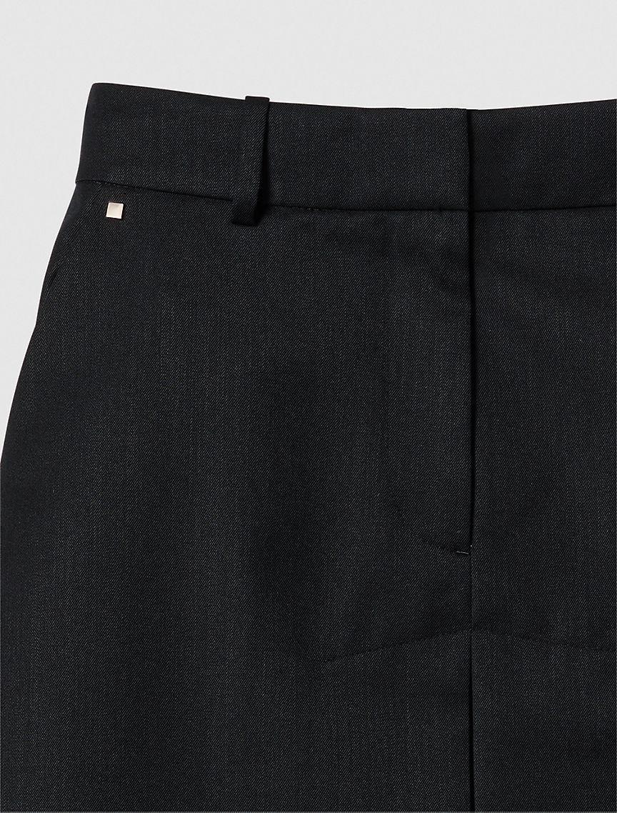 Wool Blend Tailored Skirt Product Image
