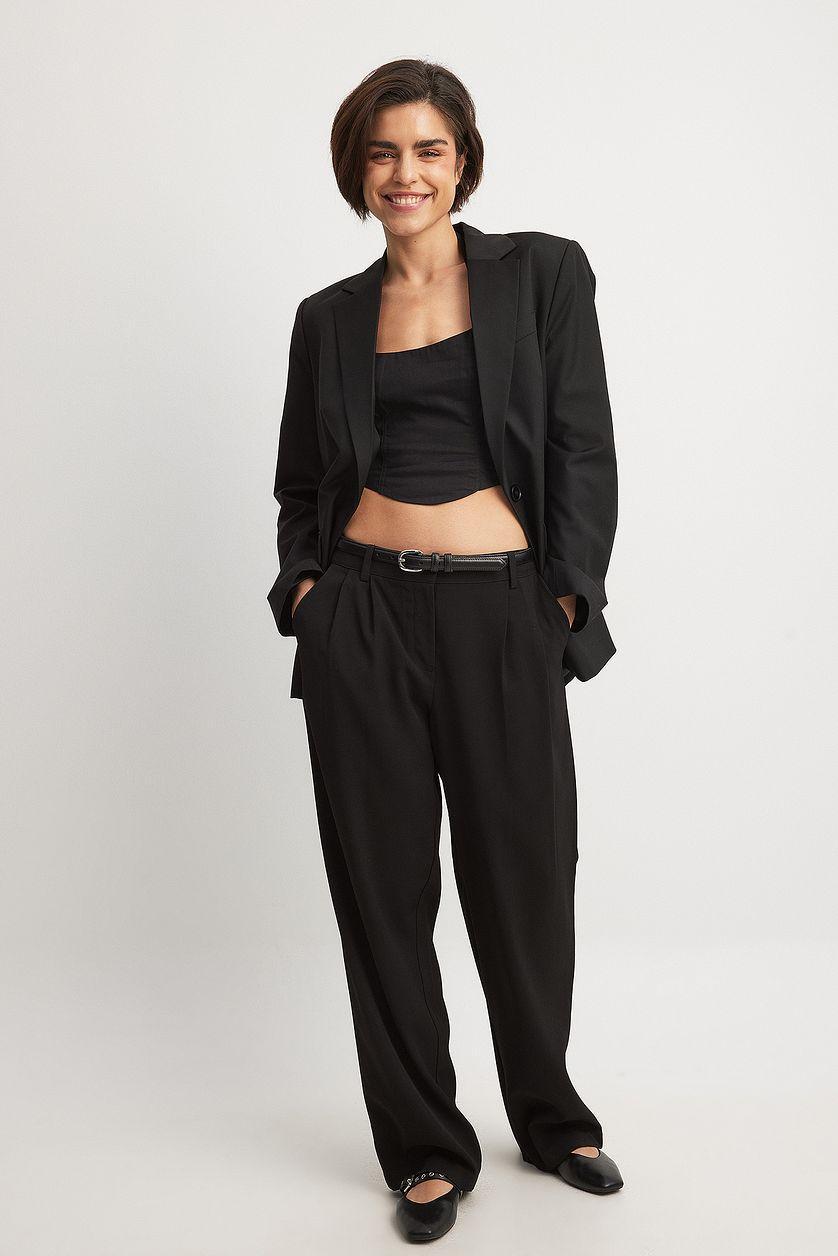 Halterneck Linen Top Product Image