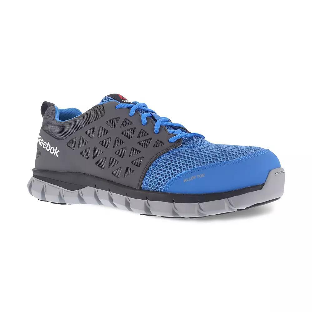 Reebok Sublite Cushion Work Men's Alloy Toe Sneakers, Size: 10.5 Medium, Blue Gray Product Image