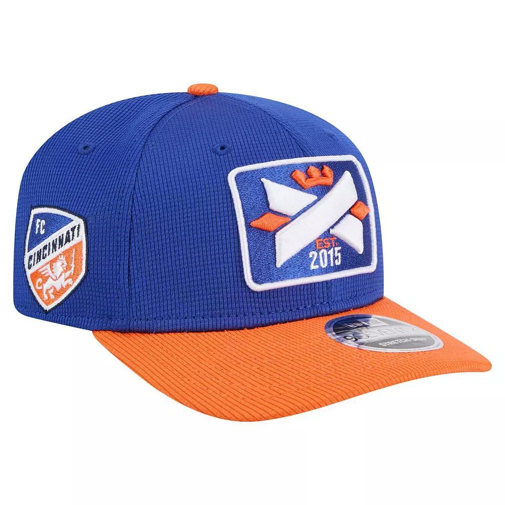 Men's New Era  Blue/Orange FC Cincinnati 2025 Jersey Hook 9SEVENTY Stretch-Snap Hat, Fcc Blue Product Image