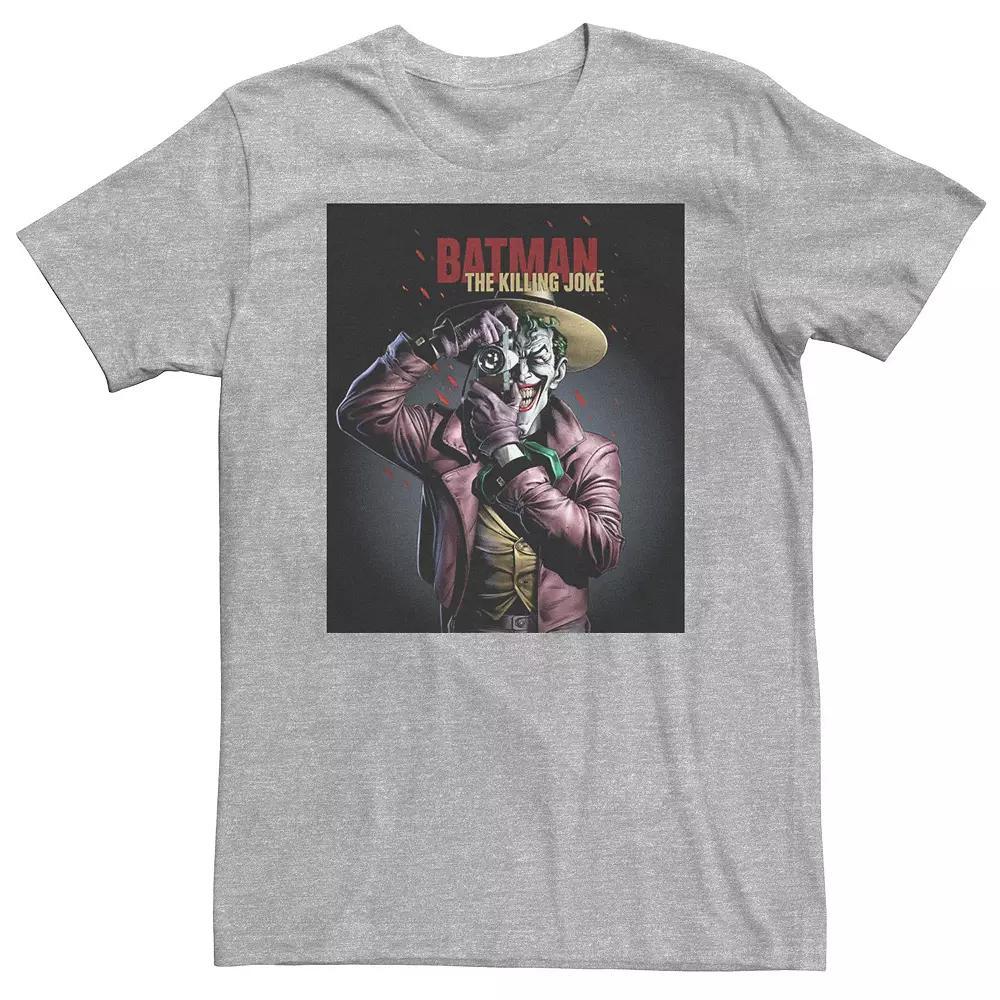 Big & Tall DC Comics Batman Joker "The Killing Joke" Full Color Portrait Tee, Men's, Size: 4XL Tall, Athletic Grey Product Image