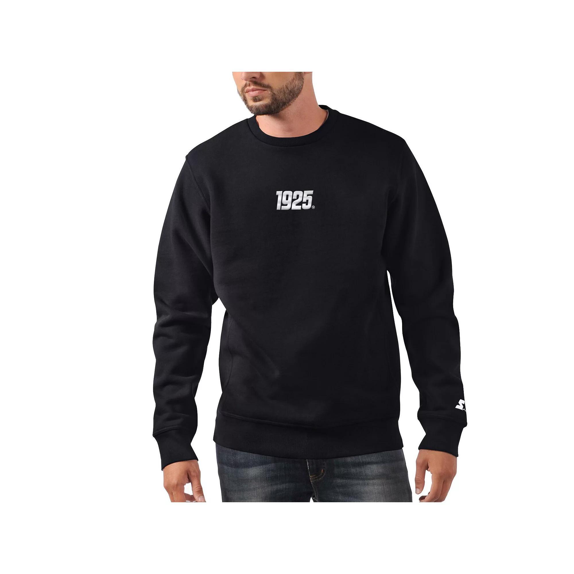 Men's Starter Black New York Giants 1925 Collection Long Sleeve Pullover Sweatshirt, Size: 2XL Product Image