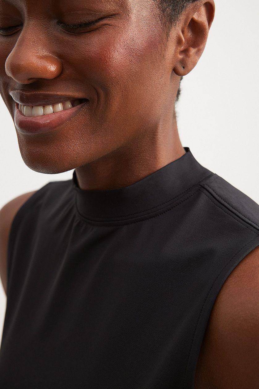 Body Hugging High Neck Top Product Image