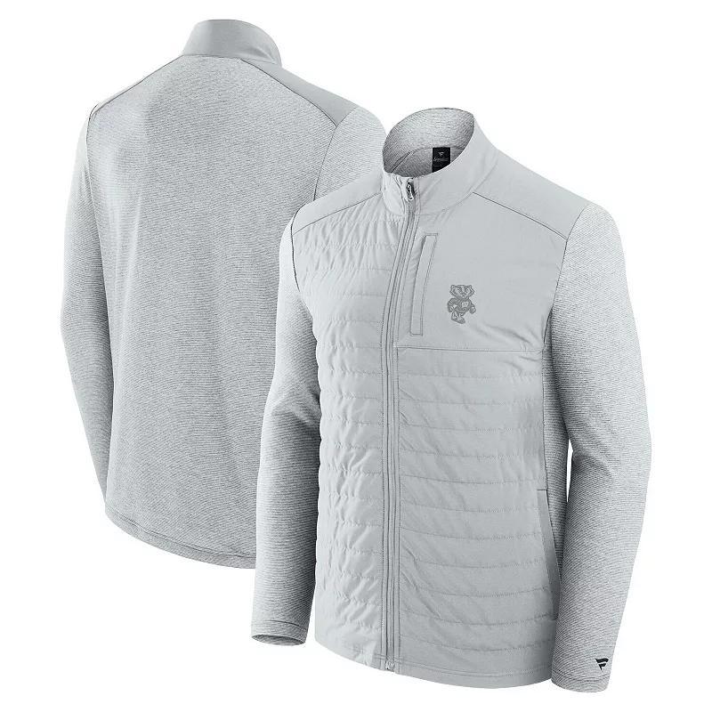 Unisex Fanatics Gray/Heather Gray Detroit Lions Tonal Full-Zip Jacket, Adult Unisex, Size: XS, Grey Product Image
