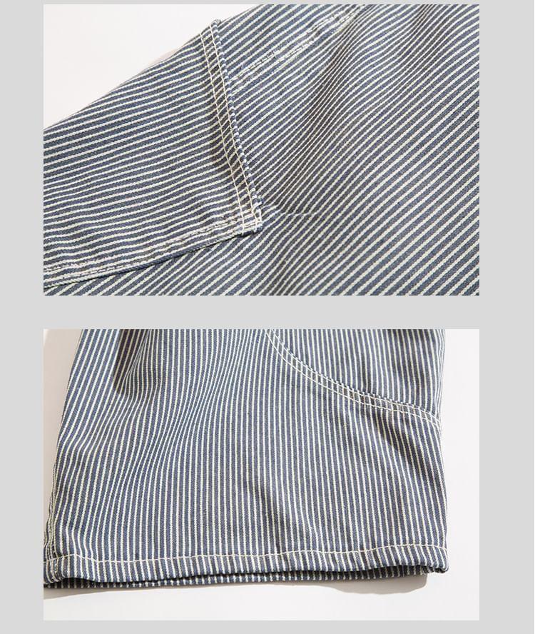 High Rise Striped Wide Leg Jeans Product Image