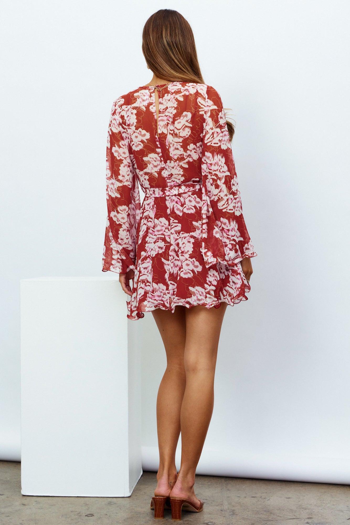 Speak A Little Louder Dress Rust Product Image