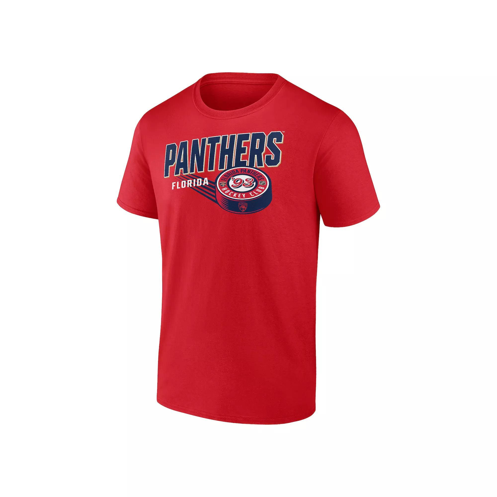 Men's Fanatics Florida Panthers NHL Biscuit Puck Tee, Size: XXL, Pnt Red Product Image