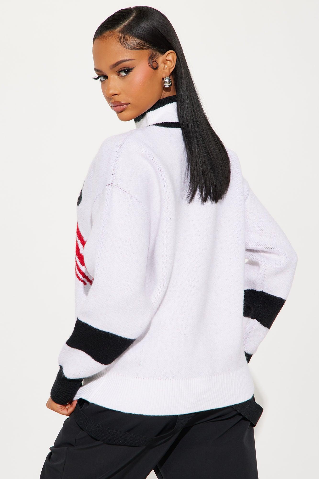 Après Ski Pullover Sweater - White/combo Product Image