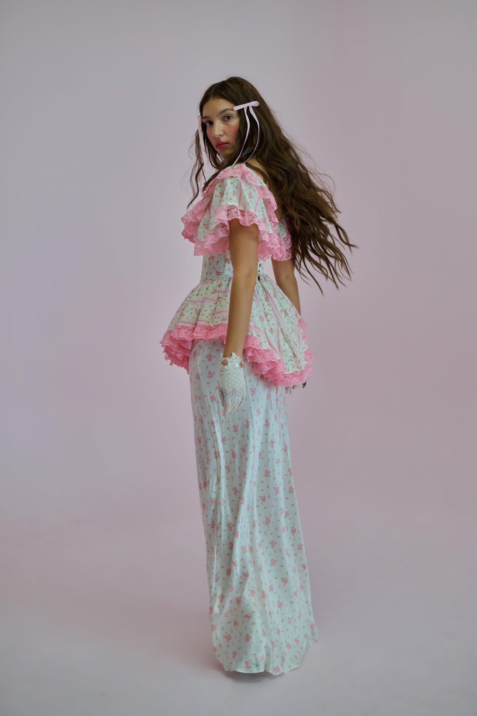 The Pillow Fight Flutter Slip Skirt Product Image
