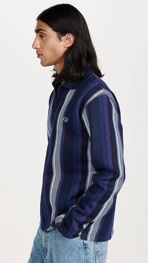 Nicholas Daley Knitted Striped Polo | Shopbop Product Image