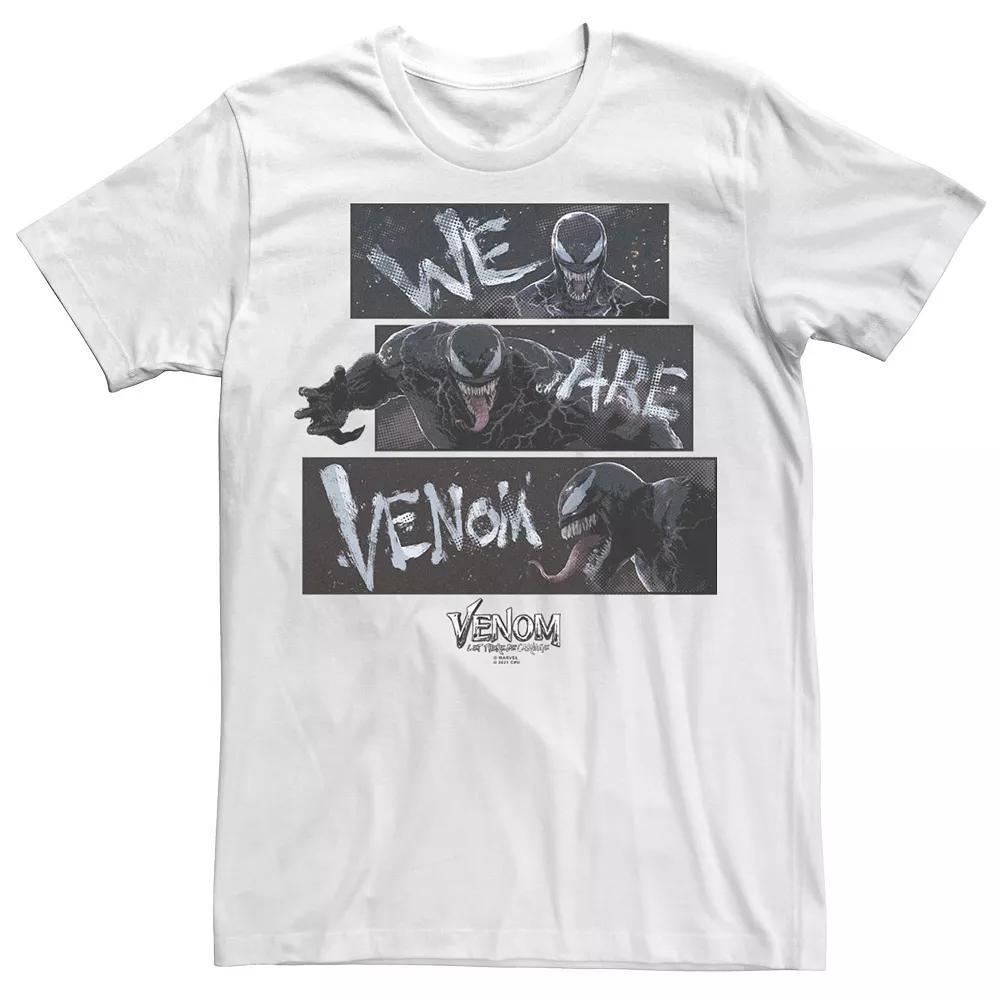 Big & Tall Marvel Venom: Let There Be Carnage We Are Venom Panels Tee, Men's, Size: 3XL Tall, White Product Image