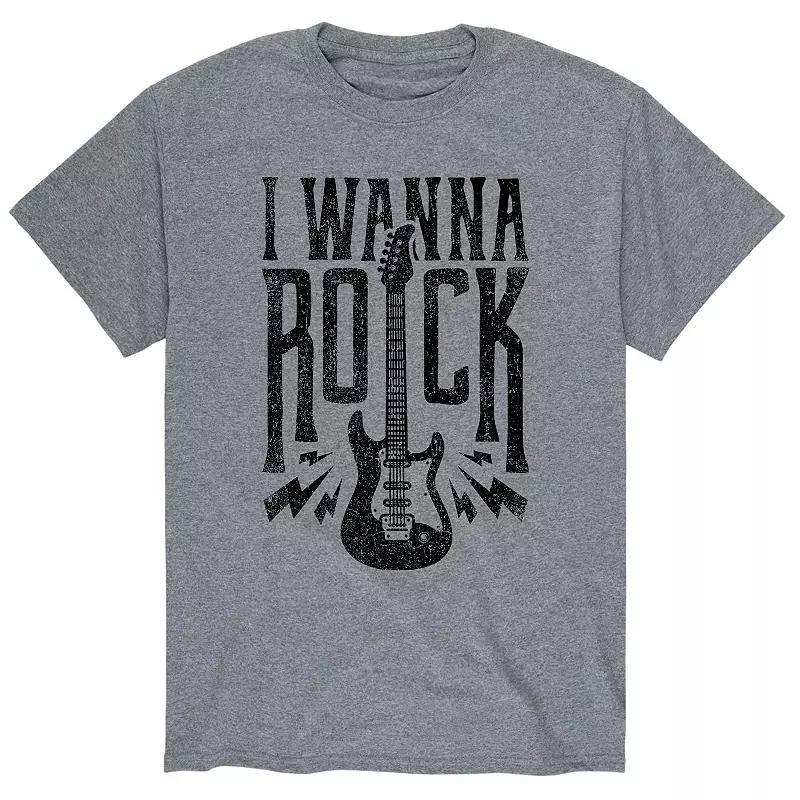 Mens I Wanna Rock Black Tee Product Image