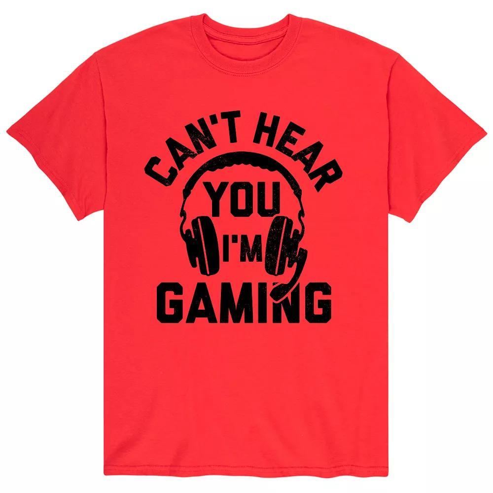 Mens Cant Hear You Gaming Tee Product Image