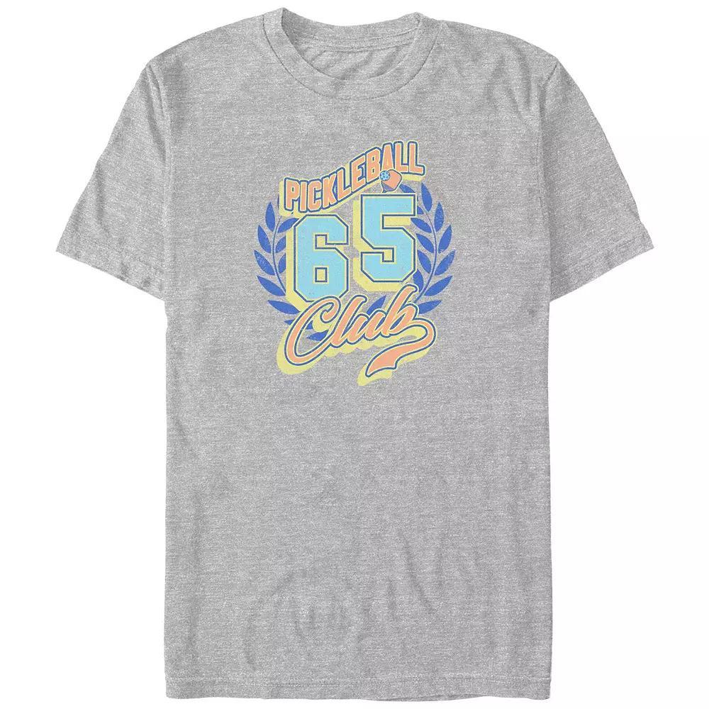 Men's Pickleball Club 65 Graphic Tee, Size: Large Tall, Athletic Grey Product Image