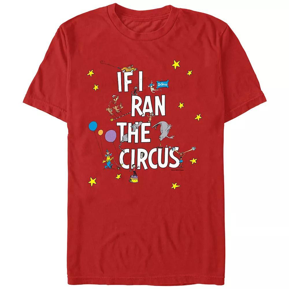 Men's Dr. Seuss If I Ran The Circus Graphic Tee, Size: XS, Red Product Image