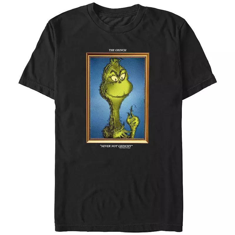 Big & Tall Dr. Seuss Grinch Portrait Never Not Grinchy Graphic Tee, Men's, Size: 3XL, Athletic Grey Product Image