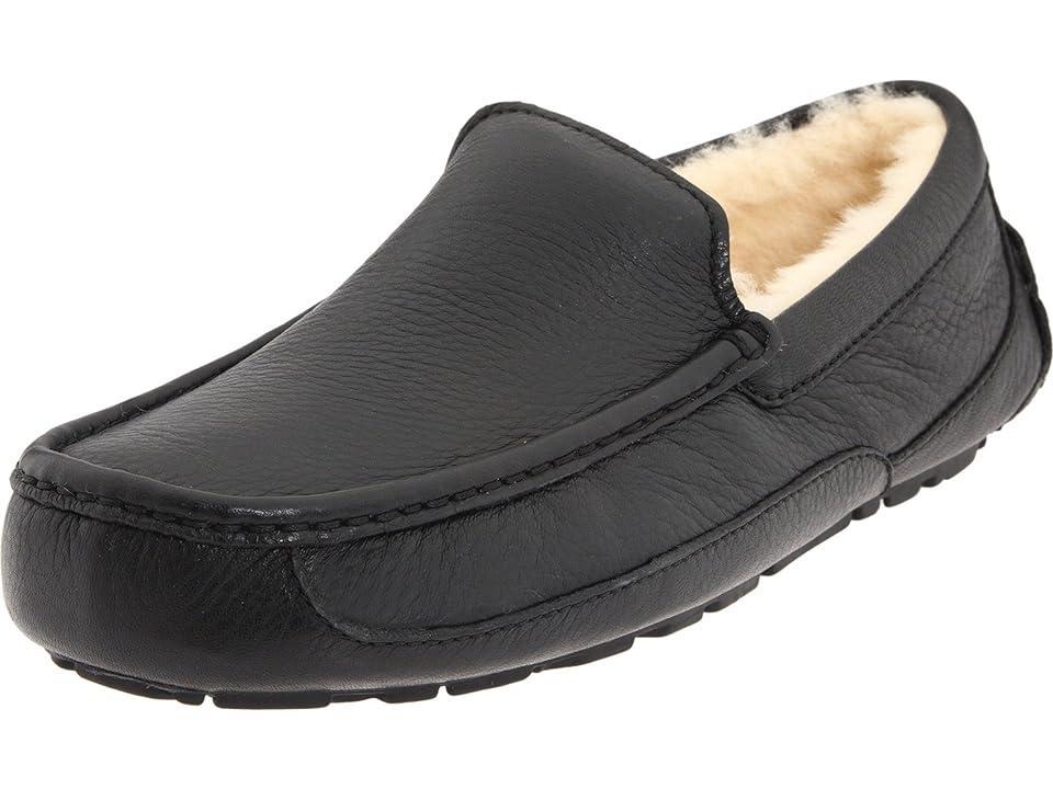UGG Ascot Leather Leather) Men's Slippers Product Image