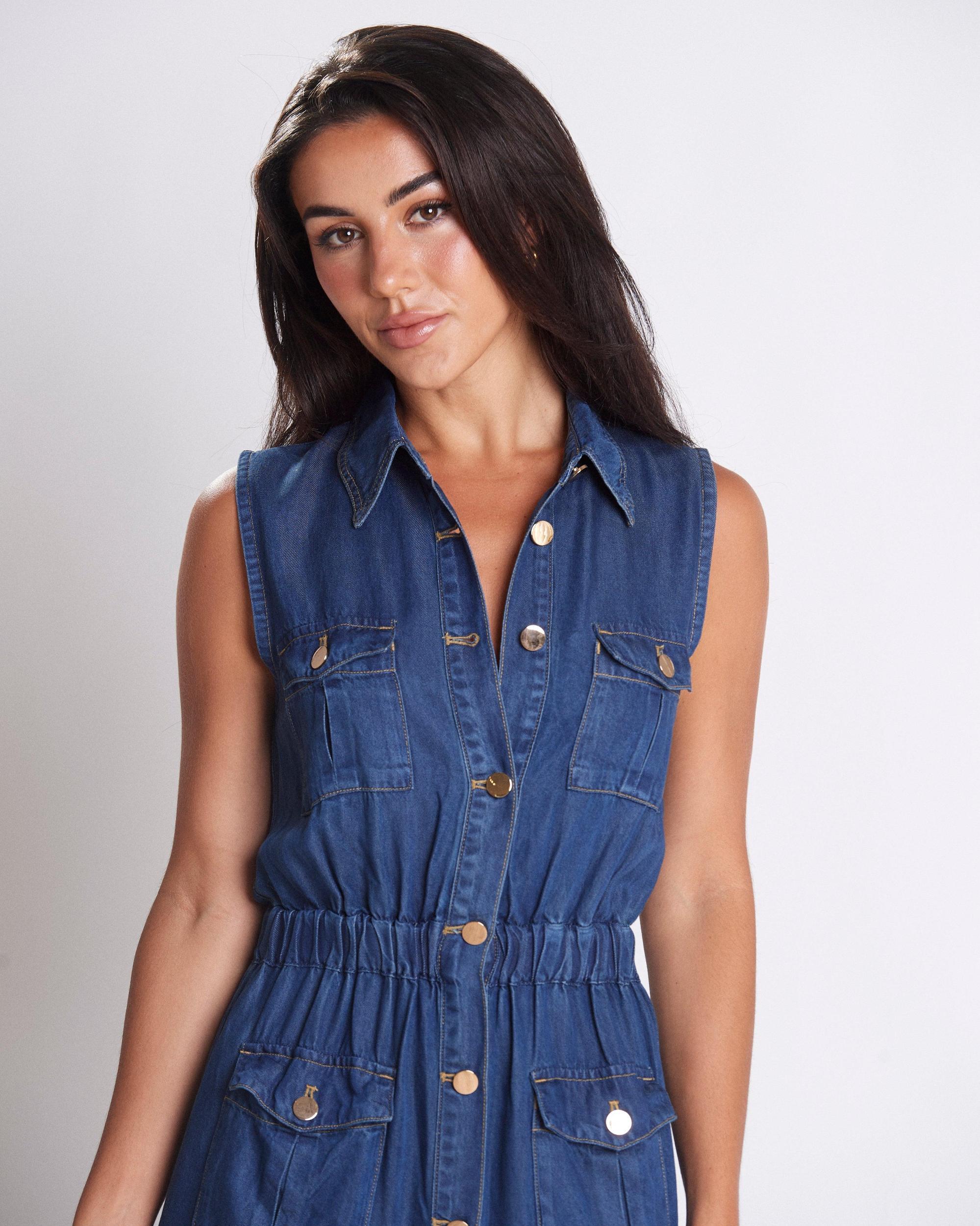 Triana Denim Dress Product Image
