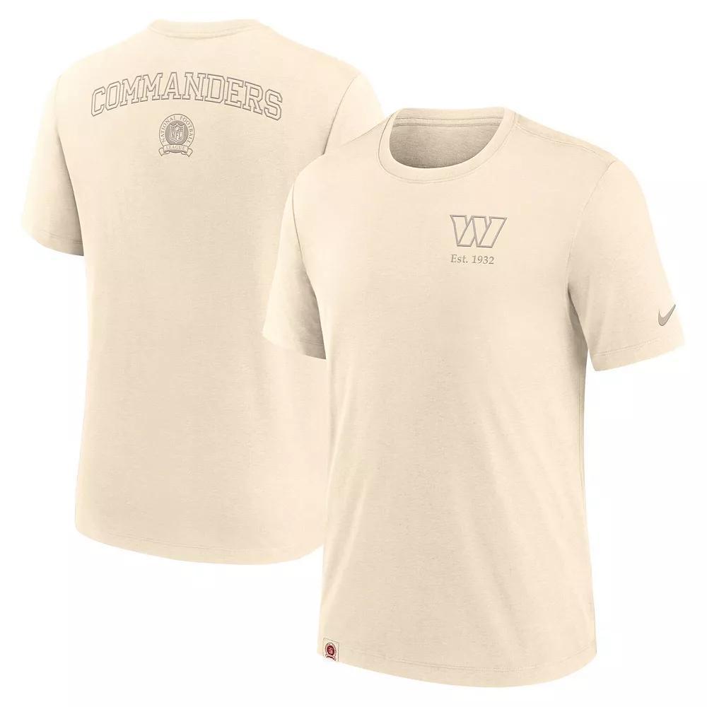 Men's Nike Cream Washington Commanders Glory Tri-Blend T-Shirt, Size: 2XL, Wft Beige Product Image