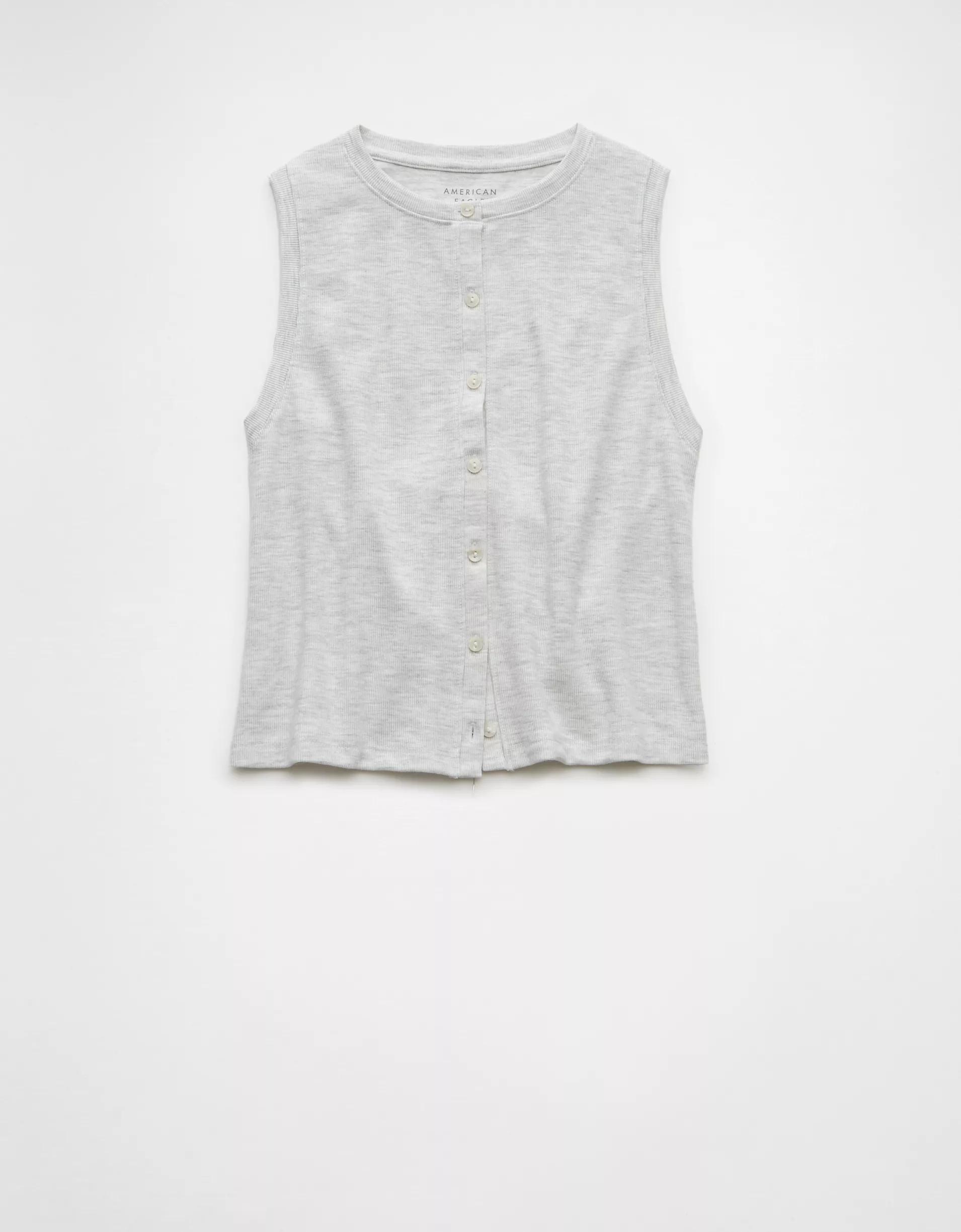 AE Button-Up Tank Top Product Image