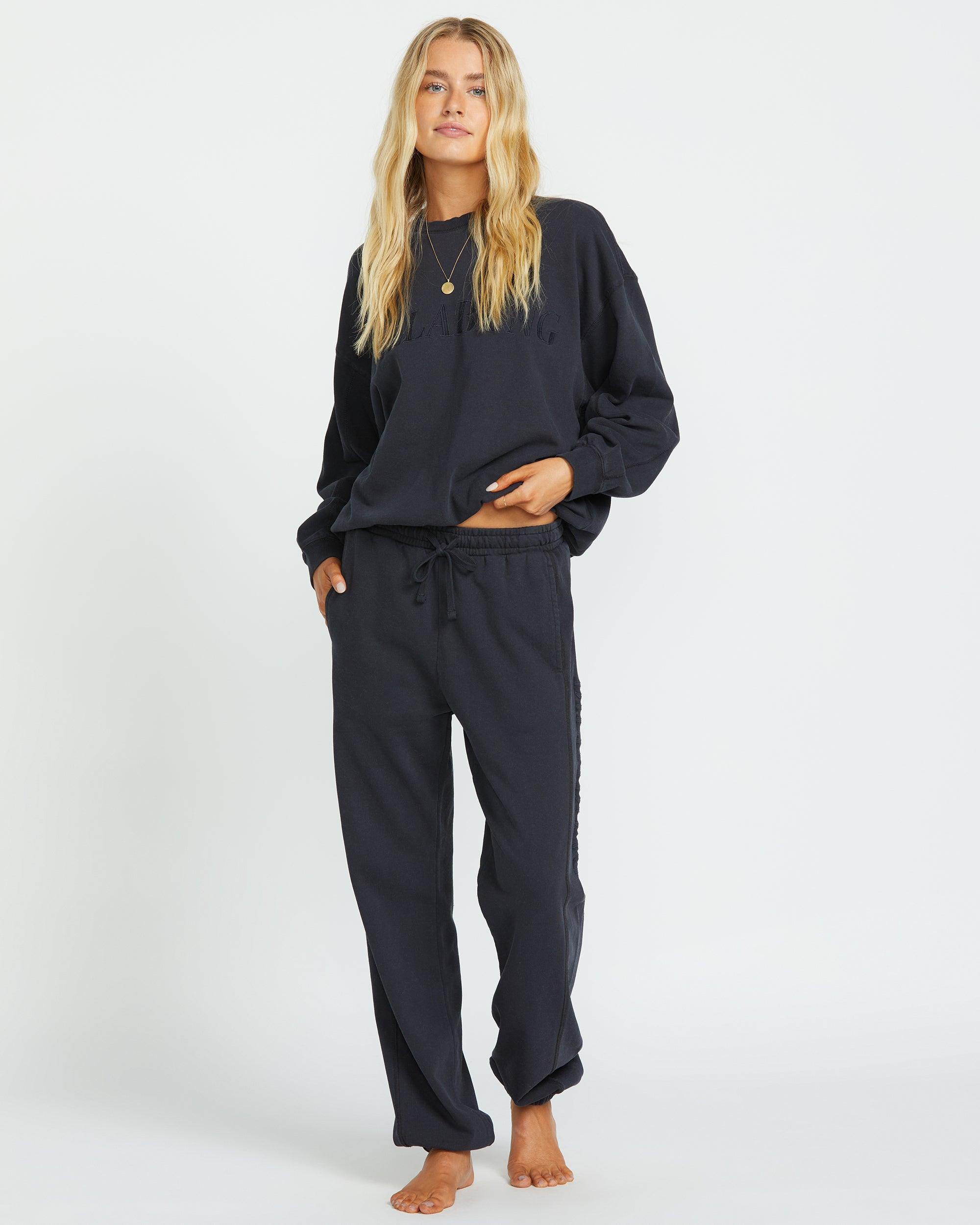 So Typical Elastic Waist Pants - Black Pebble Female Product Image