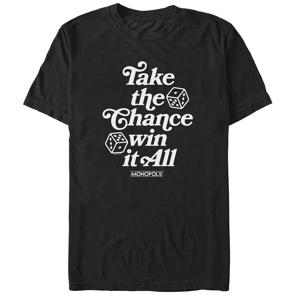 Big & Tall Monopoly Take The Chance Win It All Graphic Tee, Men's, Size: XXL Tall, Black Product Image