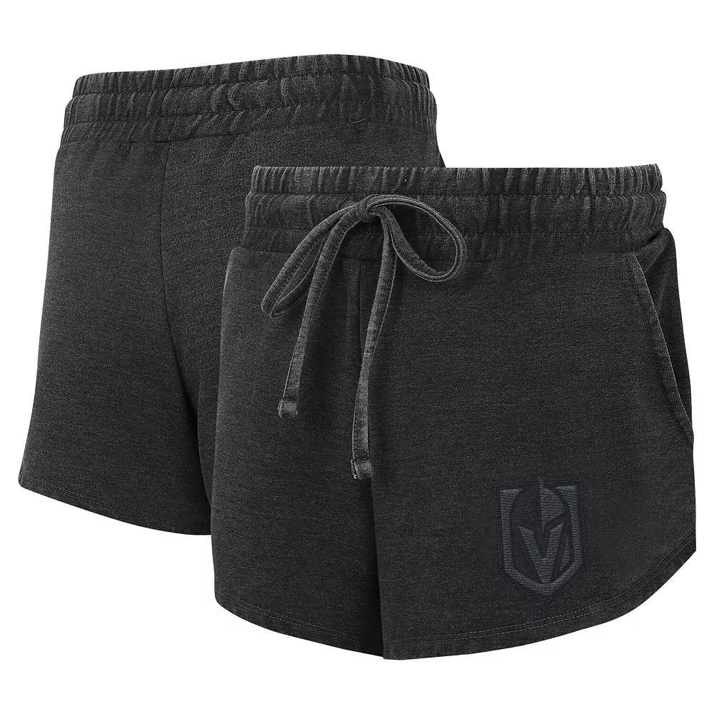 Women's Concepts Sport Charcoal Vegas Golden Knights Volley Fleece Shorts, Size: Medium, Lvk Charco Product Image