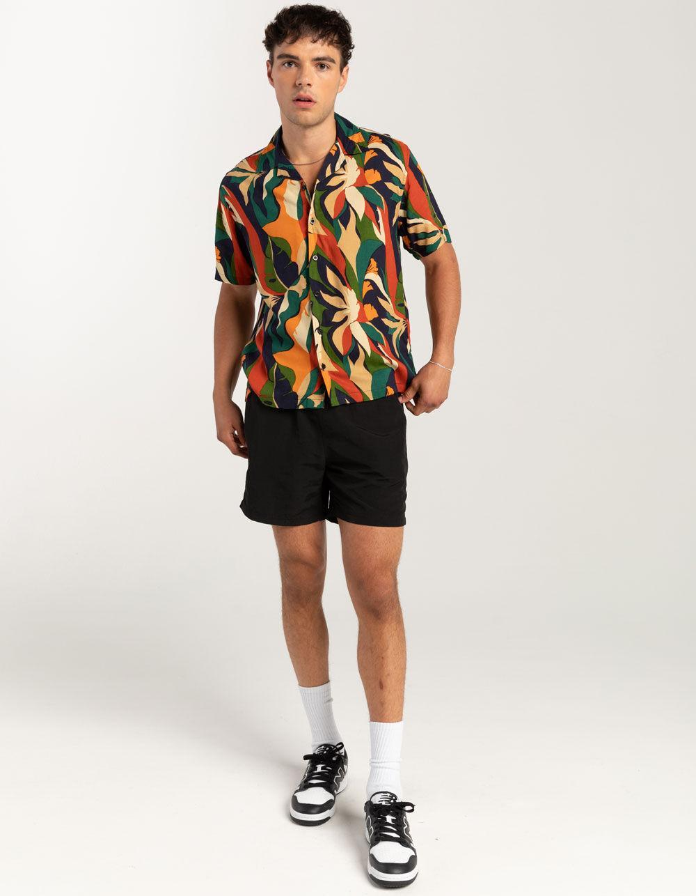 RSQ Mens Tropical Button Up Shirt Product Image