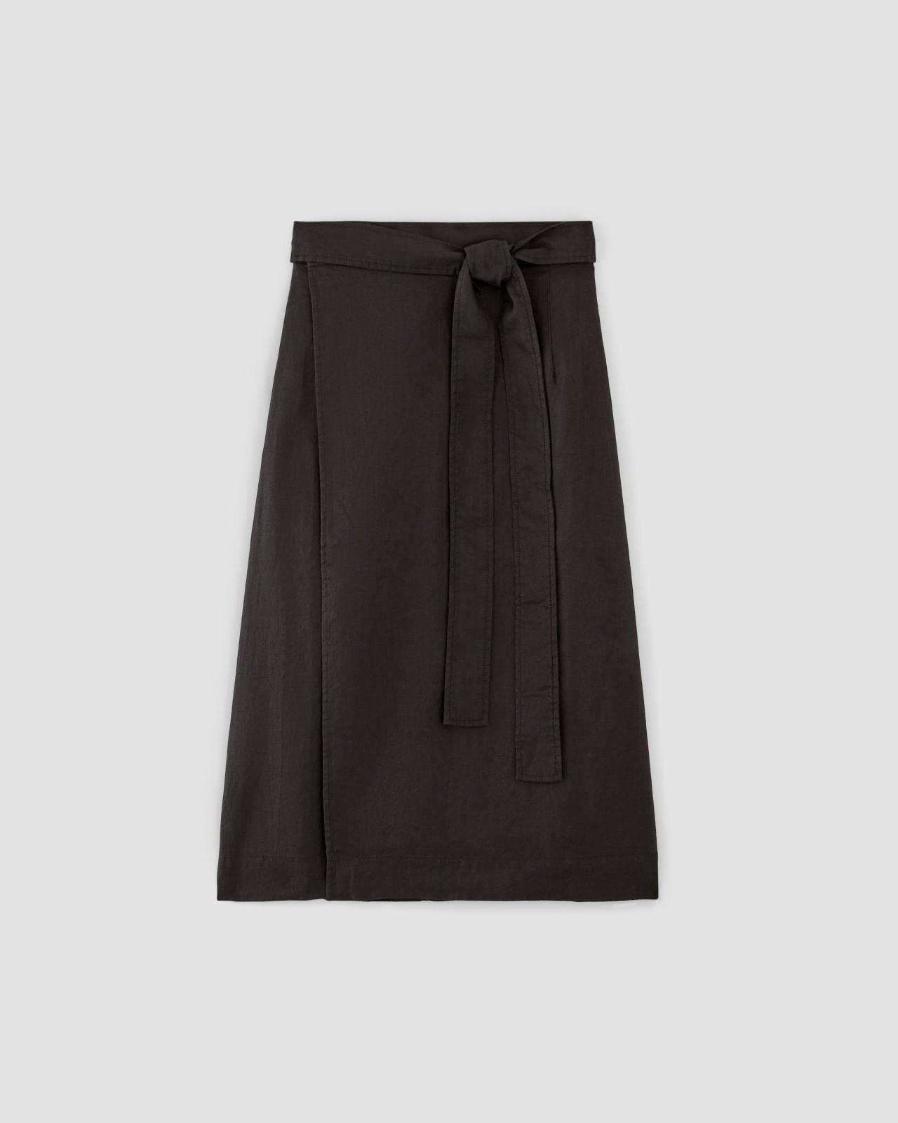 The Linen Wrap Skirt Product Image