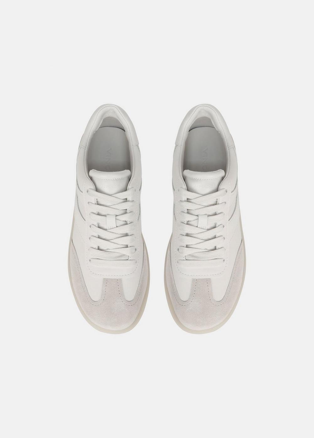 Womens Oasis Leather And Suede Sneaker, Chalk White, Size 7 Vince Product Image