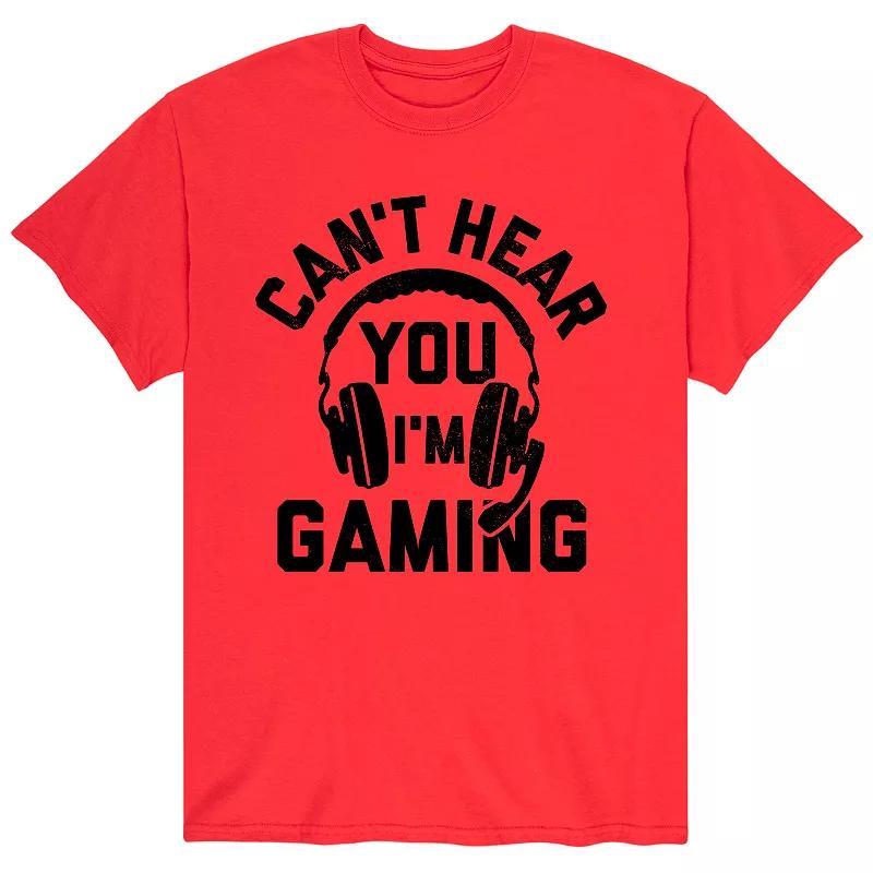 Mens Cant Hear You Gaming Tee Product Image