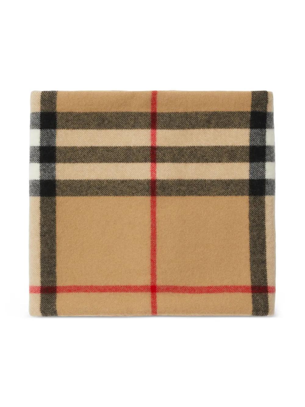 Vintage Check-pattern cashmere snood Product Image