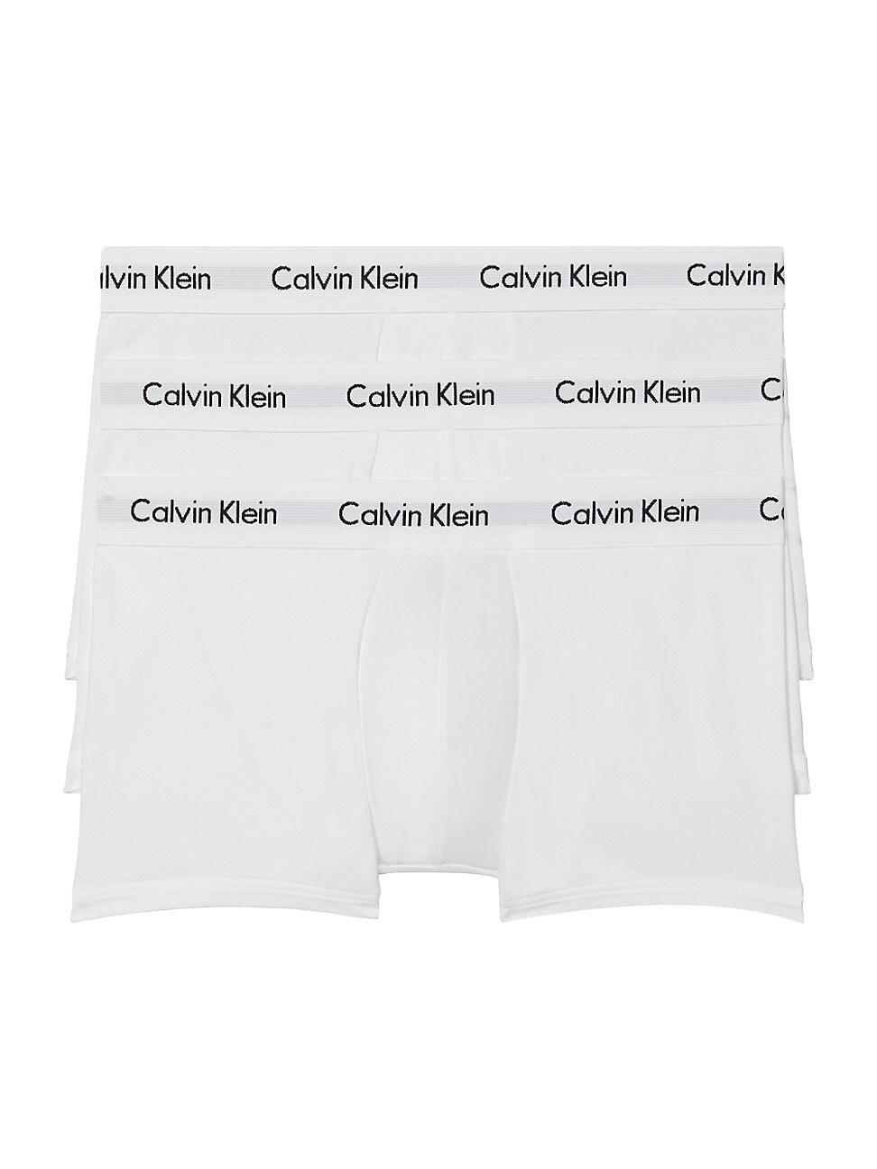 Calvin Klein Cotton Stretch Moisture Wicking Low Rise Trunks, Pack of 3 Product Image