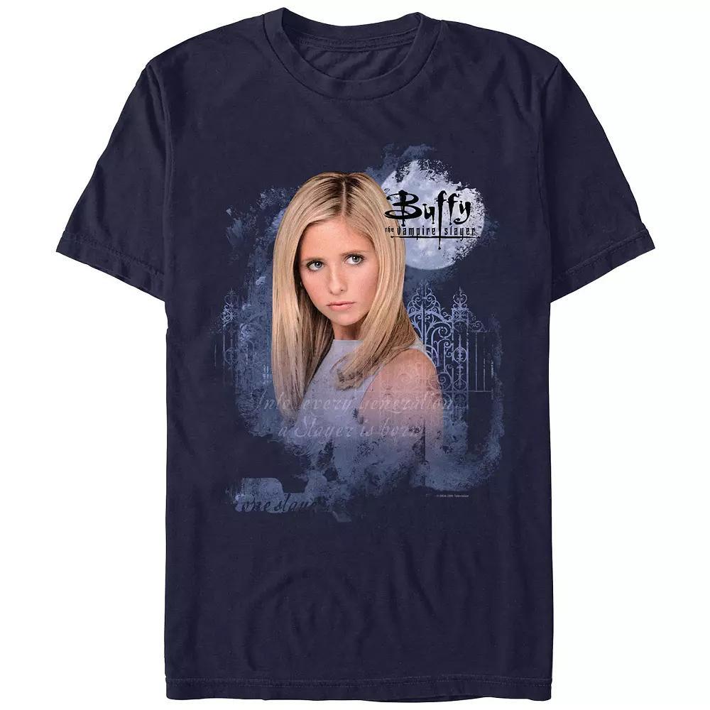 Men's Buffy The Vampire Slayer Buffy Gate Portrait Graphic Tee, Size: Small, Blue Product Image