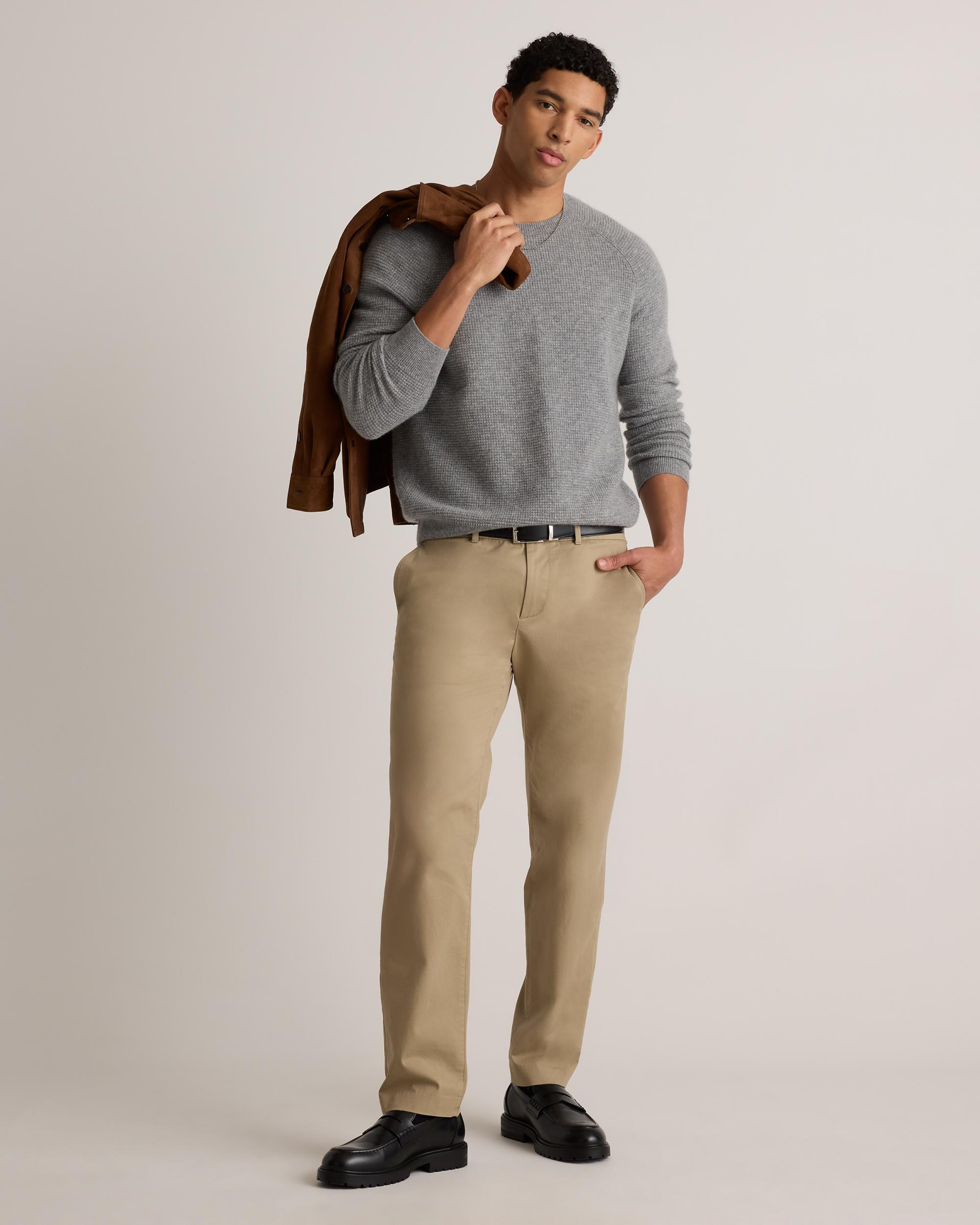 Quince | Men's Mongolian Cashmere Waffle Sweatshirt Knit Sweaters, Size XL Product Image